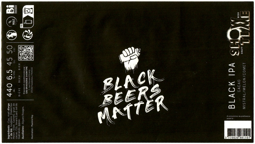 Etiquette BRASSERIE SHOWTIME 05