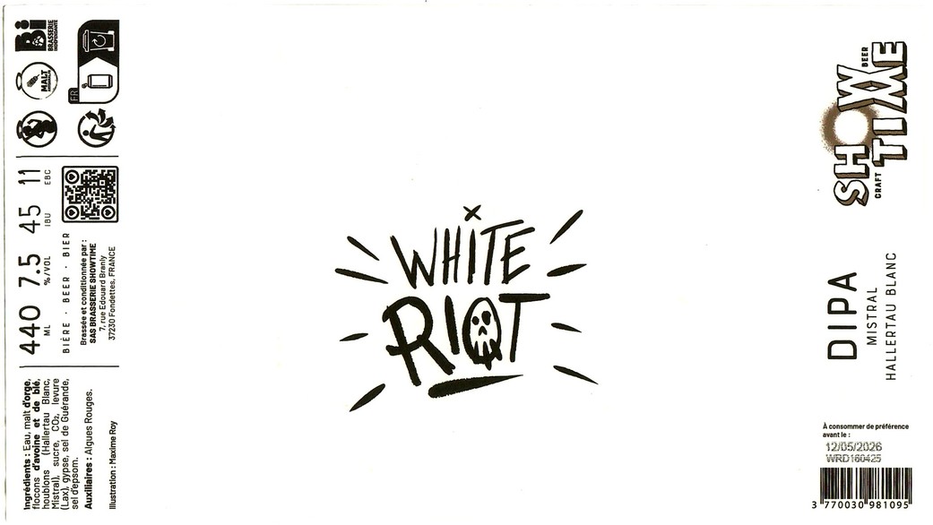 Etiquette BRASSERIE SHOWTIME 07