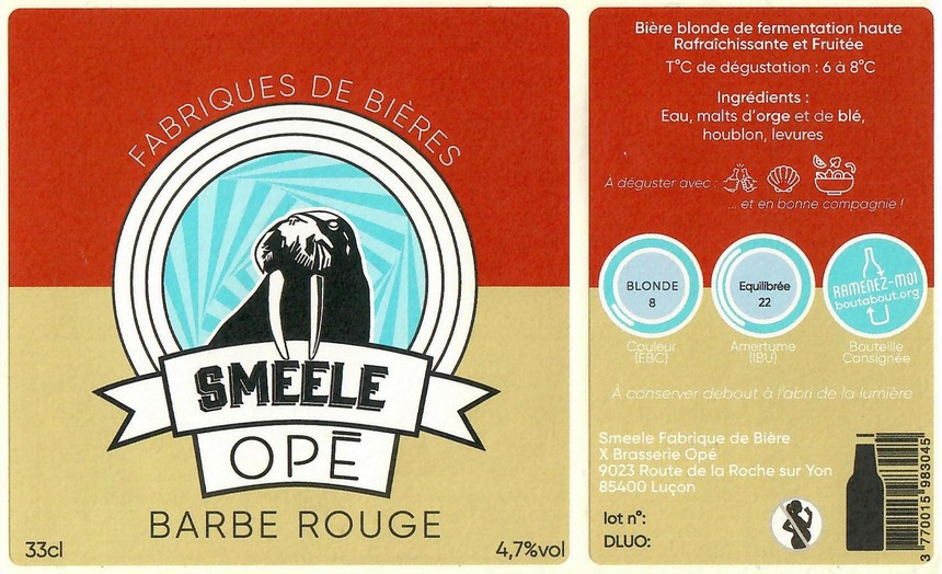 Etiquette BRASSERIE SMEELE 17