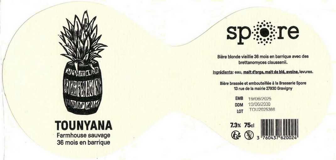 Etiquette BRASSERIE SPORE 47