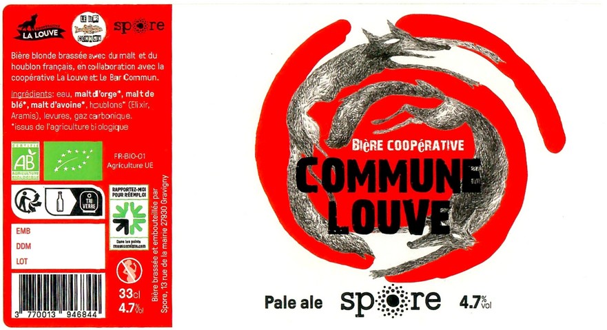 Etiquette BRASSERIE SPORE 48