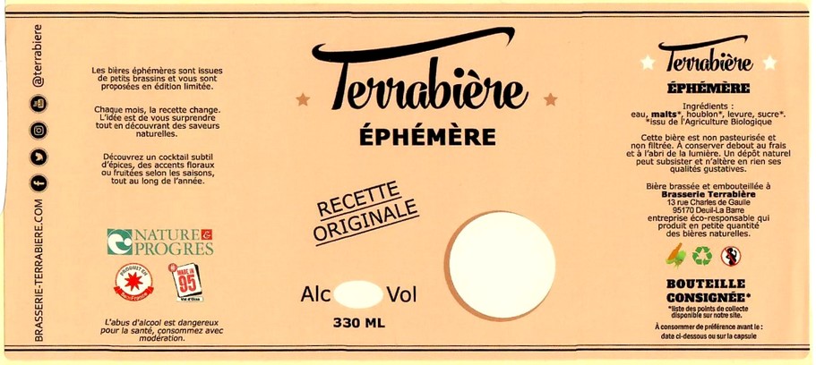 Etiquette BRASSERIE TERRABIERE 02
