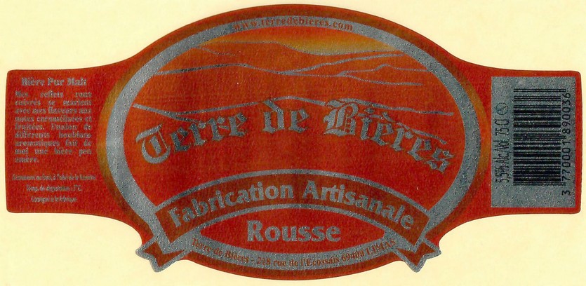 Etiquette BRASSERIE TERRE DE BIERES 35