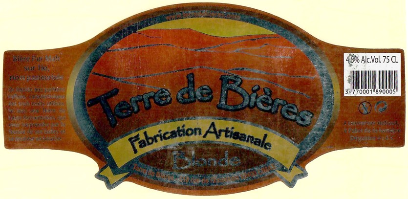 Etiquette BRASSERIE TERRE DE BIERES 36