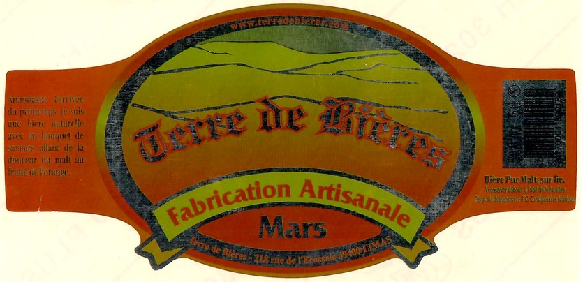 Etiquette BRASSERIE TERRE DE BIERES 49