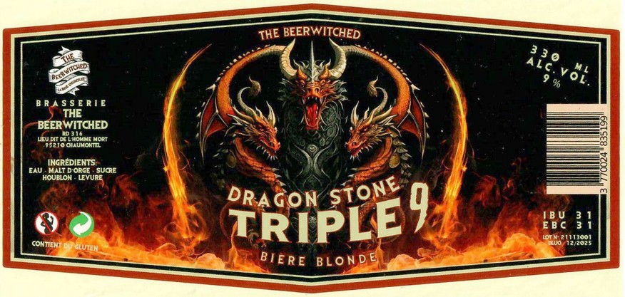 Etiquette BRASSERIE THE BEERWITCHED 12