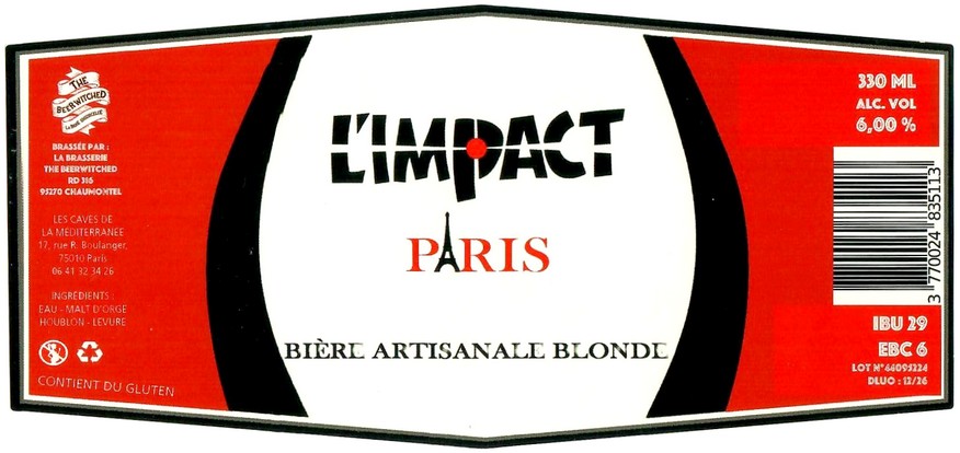 Etiquette BRASSERIE THE BEERWITCHED 17