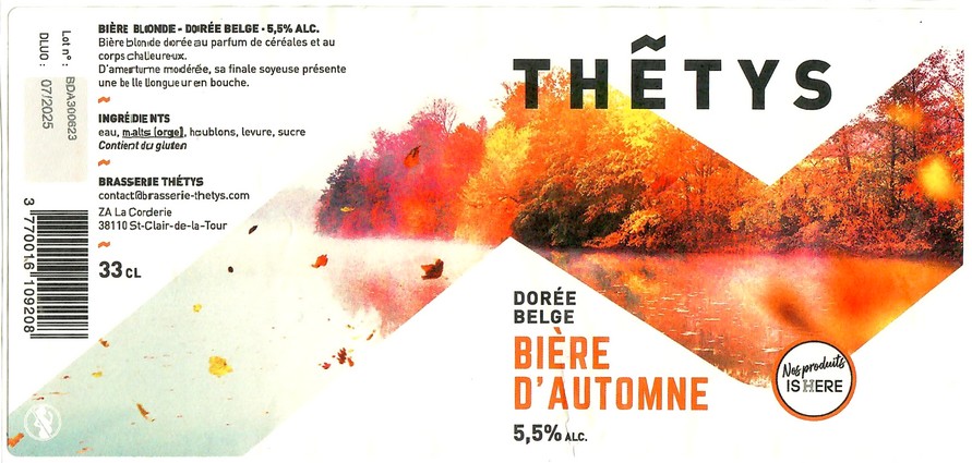 Etiquette BRASSERIE THETYS 01