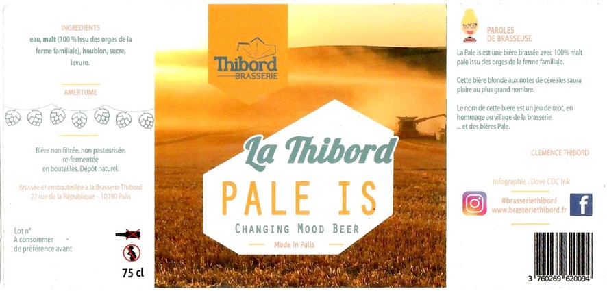 Etiquette BRASSERIE THIBORD 22