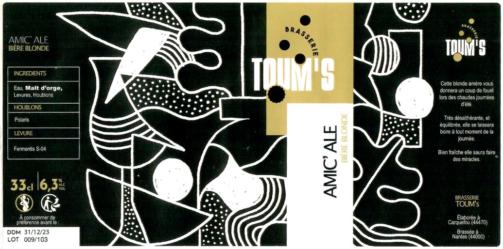 Etiquette BRASSERIE TOUM'S 05