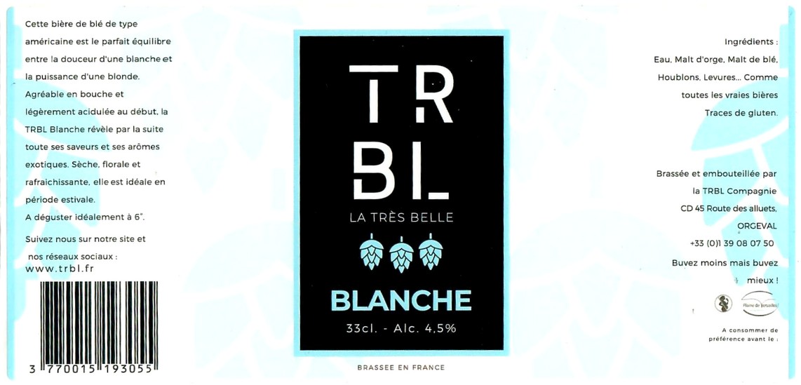 Etiquette BRASSERIE TRBL 01