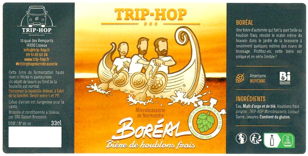 Etiquette BRASSERIE TRIP HOP 11