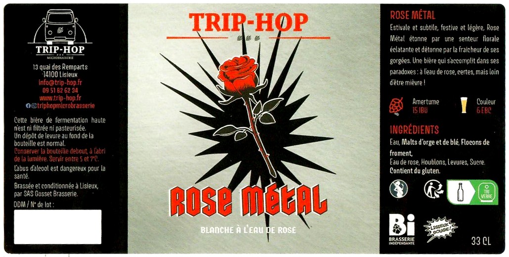 Etiquette BRASSERIE TRIP HOP 14