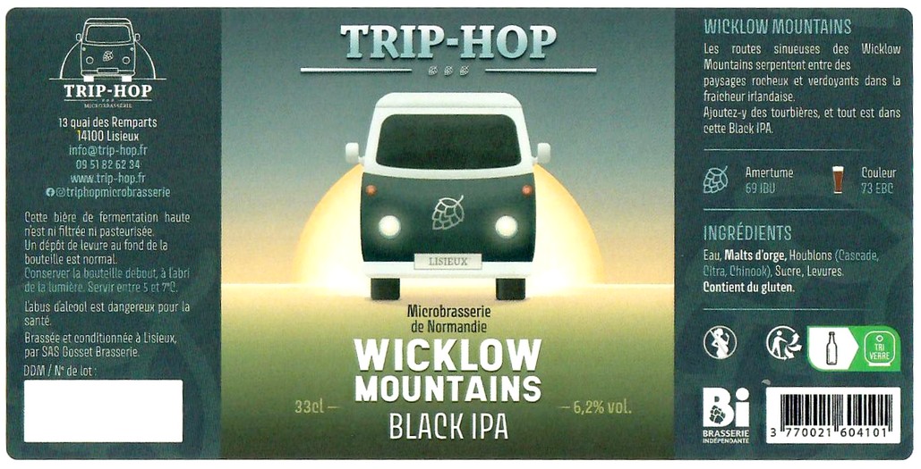 Etiquette BRASSERIE TRIP HOP 16