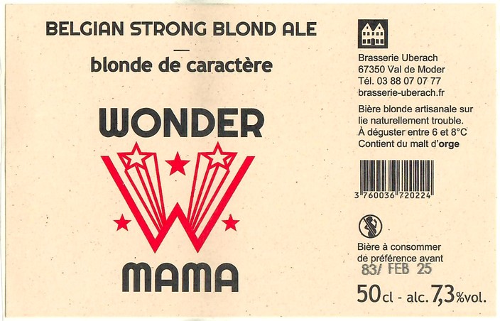 Etiquette BRASSERIE UBERACH 116