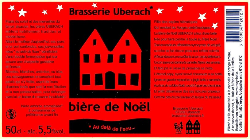 Etiquette BRASSERIE UBERACH 124