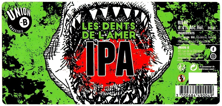 Etiquette BRASSERIE UNION B 09