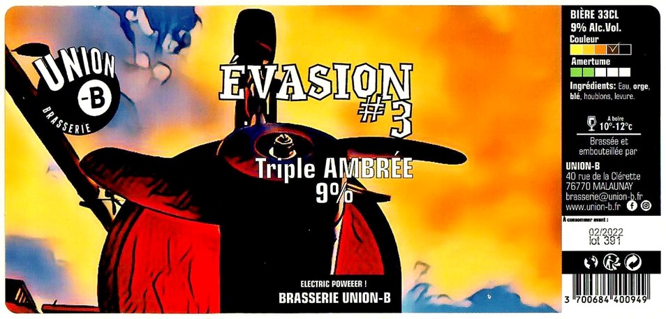 Etiquette BRASSERIE UNION B 11