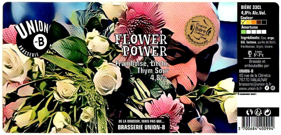 Etiquette BRASSERIE UNION B 14