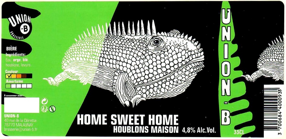 Etiquette BRASSERIE UNION B 16