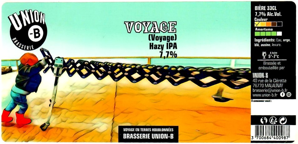 Etiquette BRASSERIE UNION B 22