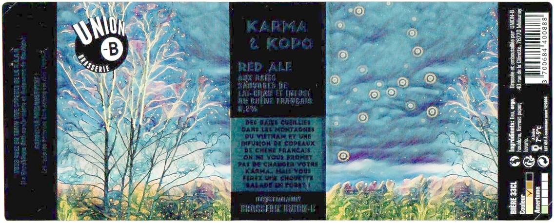 Etiquette BRASSERIE UNION B 26