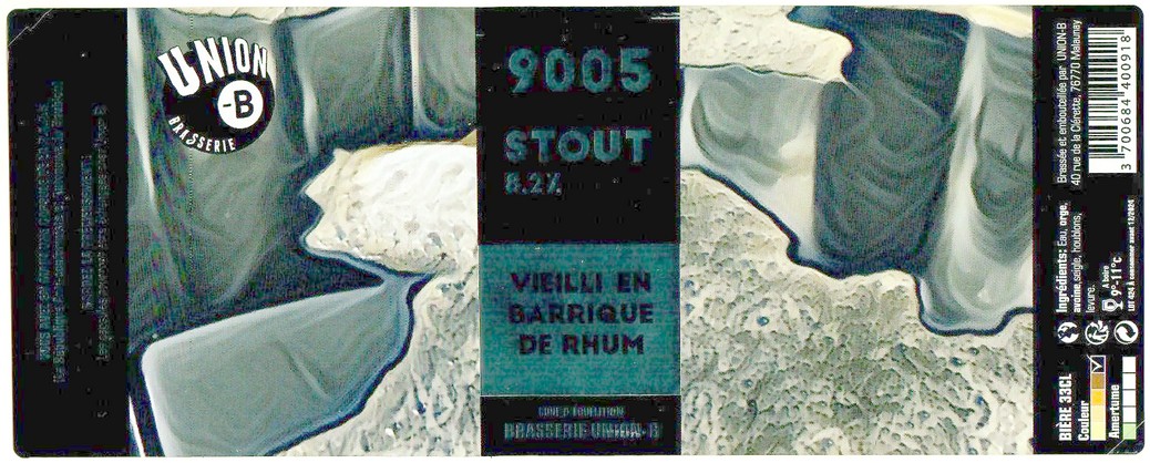 Etiquette BRASSERIE UNION B 27