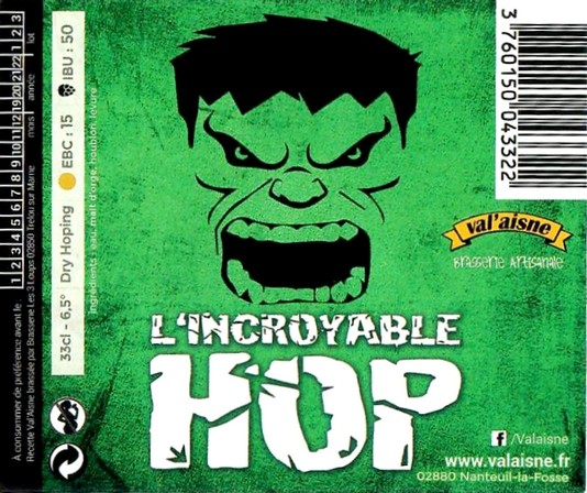 Etiquette BRASSERIE VAL'AISNE 23