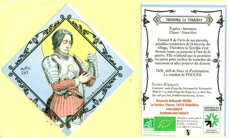 Etiquette BRASSERIE VALDAL 30