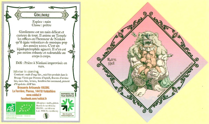 Etiquette BRASSERIE VALDAL 32