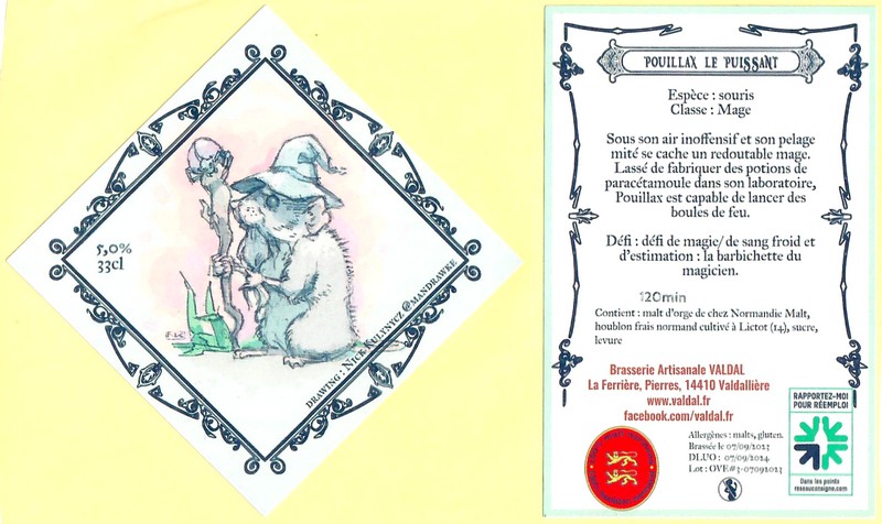 Etiquette BRASSERIE VALDAL 38