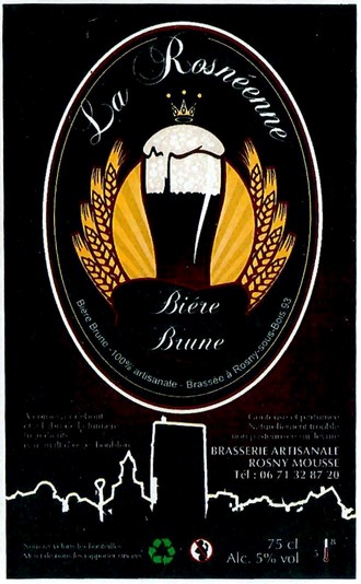 Etiquette BRASSERIE VALOIS ROSNY MOUSSE 01