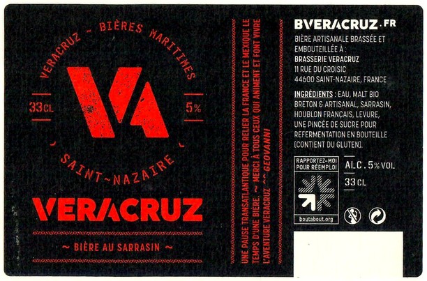 Etiquette BRASSERIE VERACRUZ 01