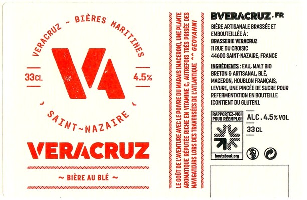 Etiquette BRASSERIE VERACRUZ 04