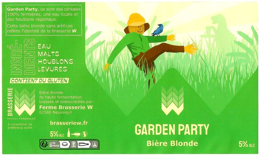 Etiquette BRASSERIE W 16