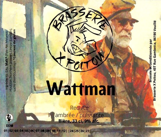 Etiquette BRASSERIE X POITOU 07