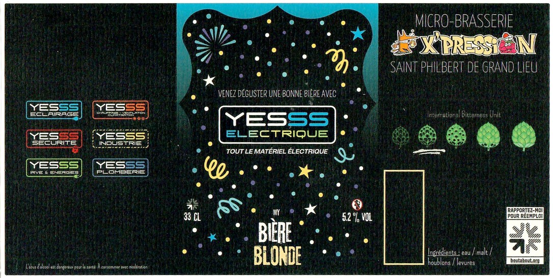 Etiquette BRASSERIE X'PRESSION 18