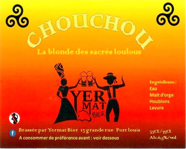 Etiquette BRASSERIE YERMAT BIER 19