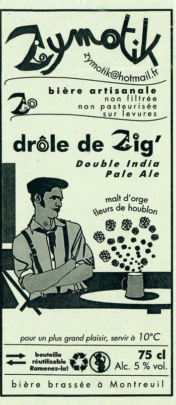 Etiquette BRASSERIE ZYMOTIK 04
