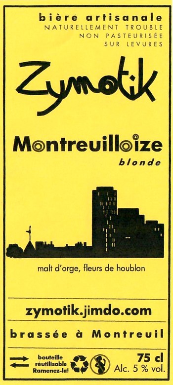 Etiquette BRASSERIE ZYMOTIK 05