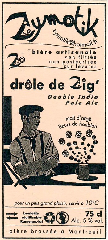 Etiquette BRASSERIE ZYMOTIK 12