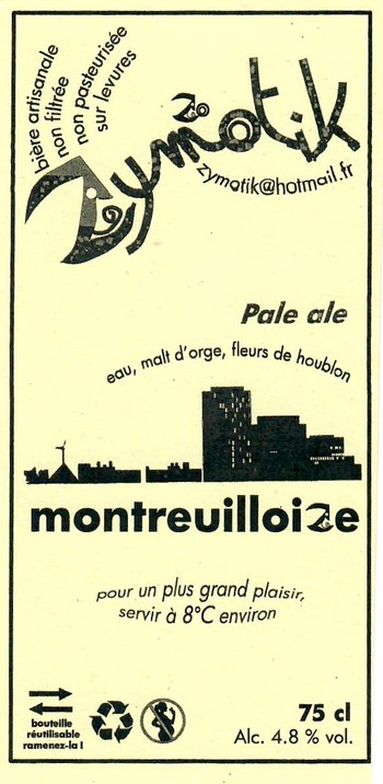 Etiquette BRASSERIE ZYMOTIK 13