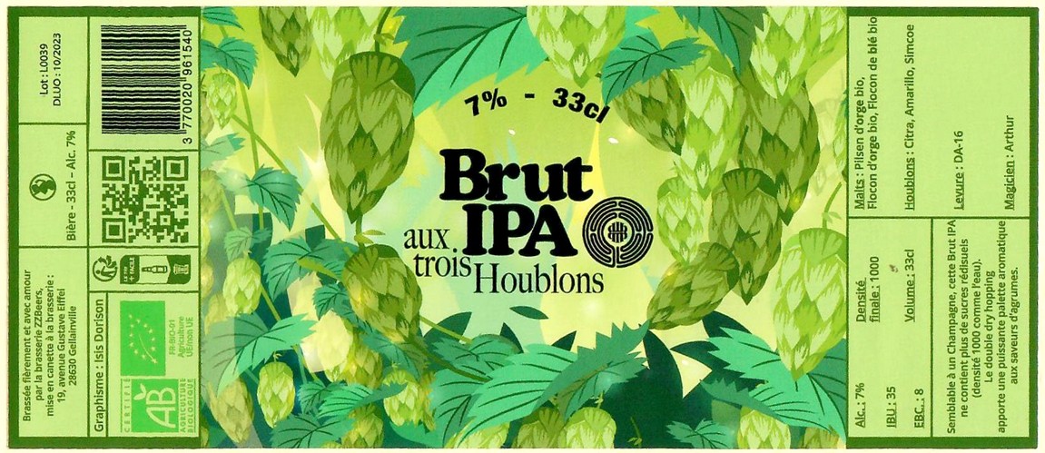 Etiquette BRASSERIE ZZ BEERS 09