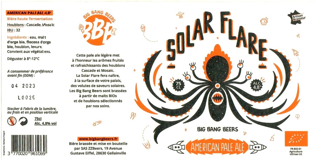 Etiquette BRASSERIE ZZ BEERS 21