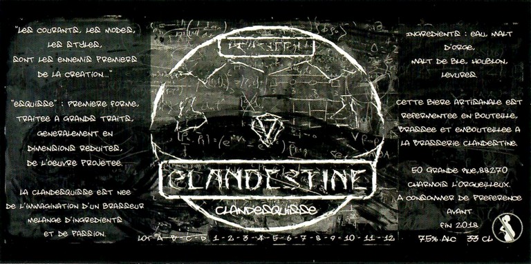 Etiquette LA BRASSERIE CLANDESTINE 02