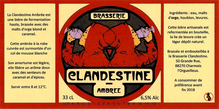 Etiquette LA BRASSERIE CLANDESTINE 04