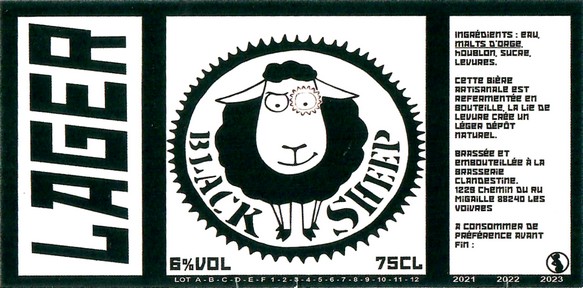 Etiquette LA BRASSERIE CLANDESTINE 30