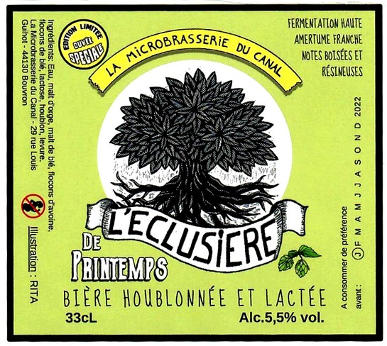etiquette MICROBRASSERIE DU CANAL 11