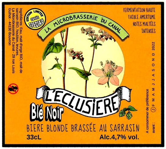 etiquette MICROBRASSERIE DU CANAL 18