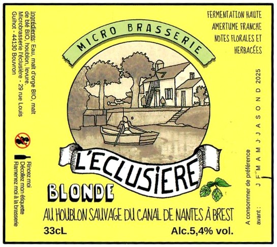 Etiquette MICROBRASSERIE DU CANAL 23